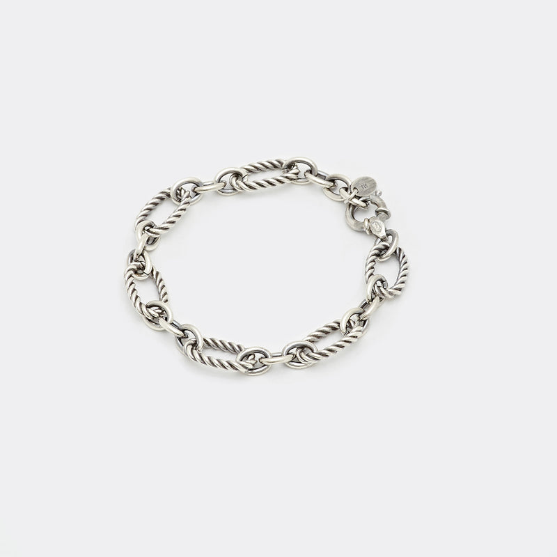 Moyoura Chain Link Silver Bracelet 