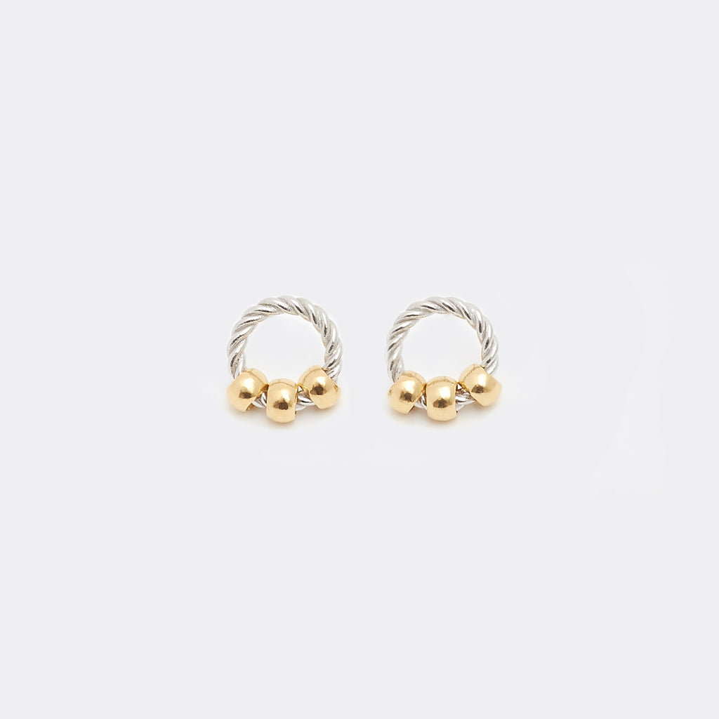 Forget Me Knot Gold Knot Huggie Hoop Earrings 001-784-00733 | Harmony  Jewellers | Grimsby, ON