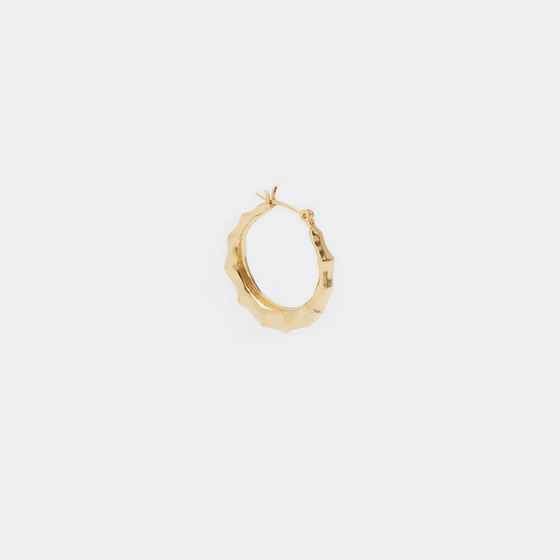 Moyoura Natural Wave Gold Hoop Earrings