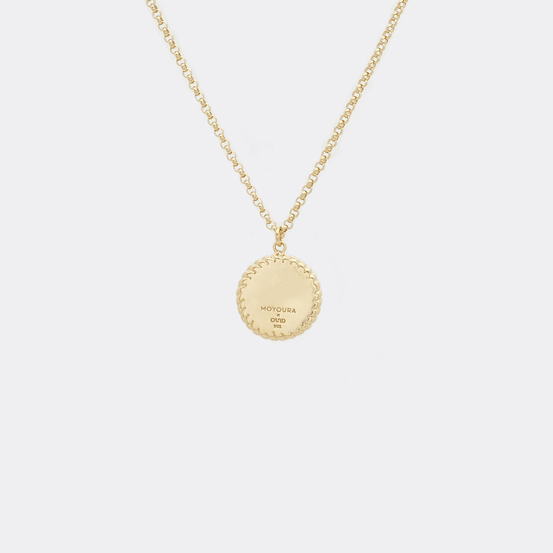Moyoura Onyx Circle Gold Necklace